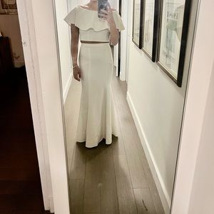 Two Piece White Dress